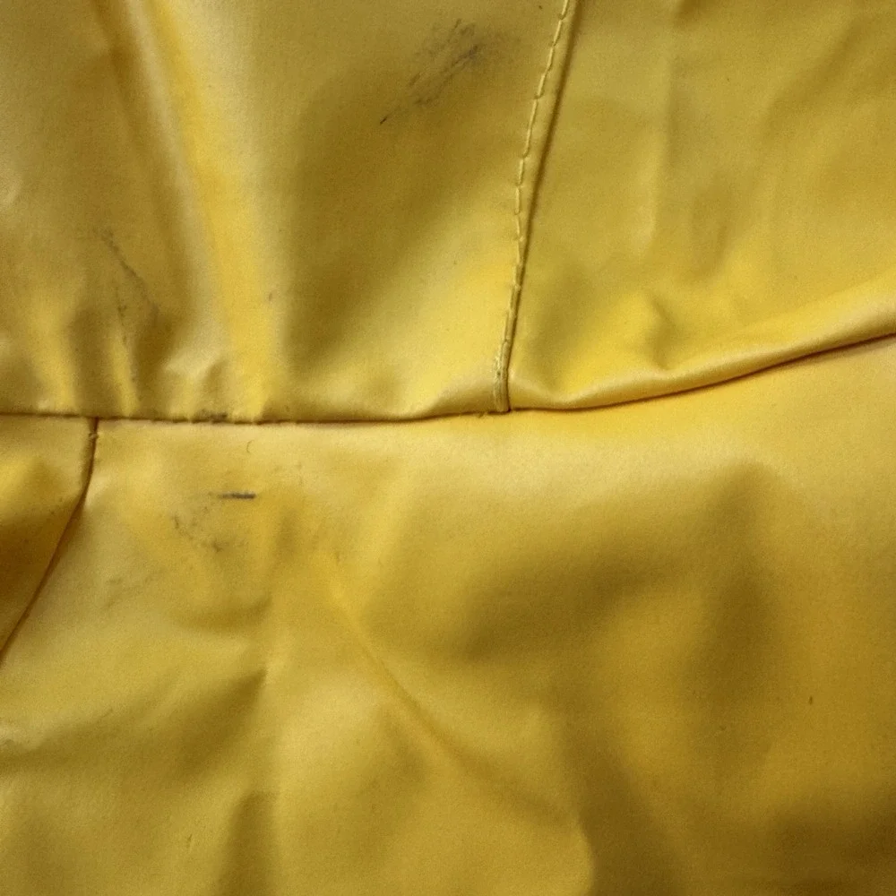 Vintage Fabil DC Comics Superman Graphic Hooded Zip Rain Coat Yellow Youth 2T